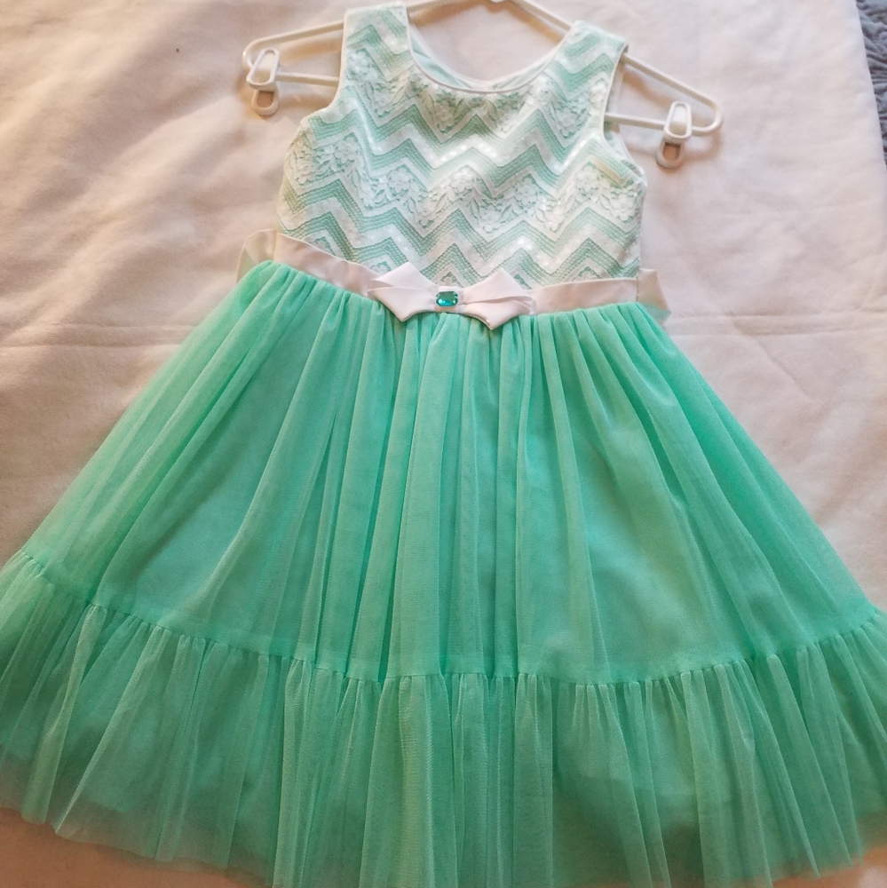 Girls mint green dress